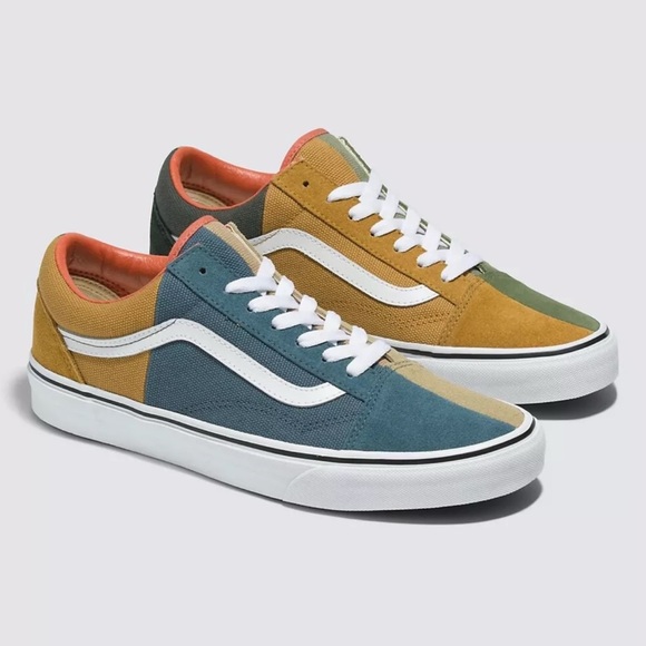 New Vans Old Skool Split Duck Canvas Multi Sneakers Low-Top Shoes Men’s 6 1/2 - Picture 3 of 8